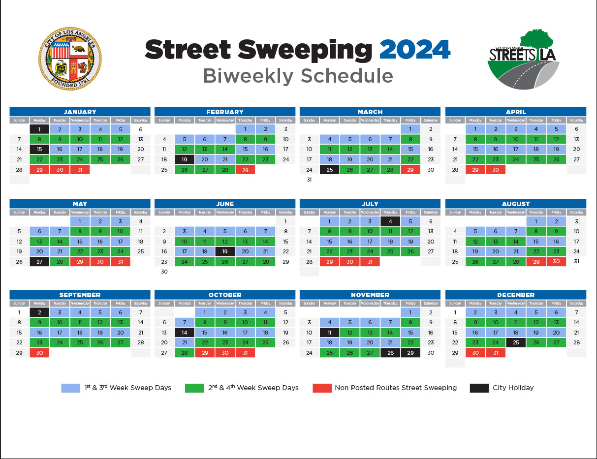 StreetsLA Street Sweeping 2024