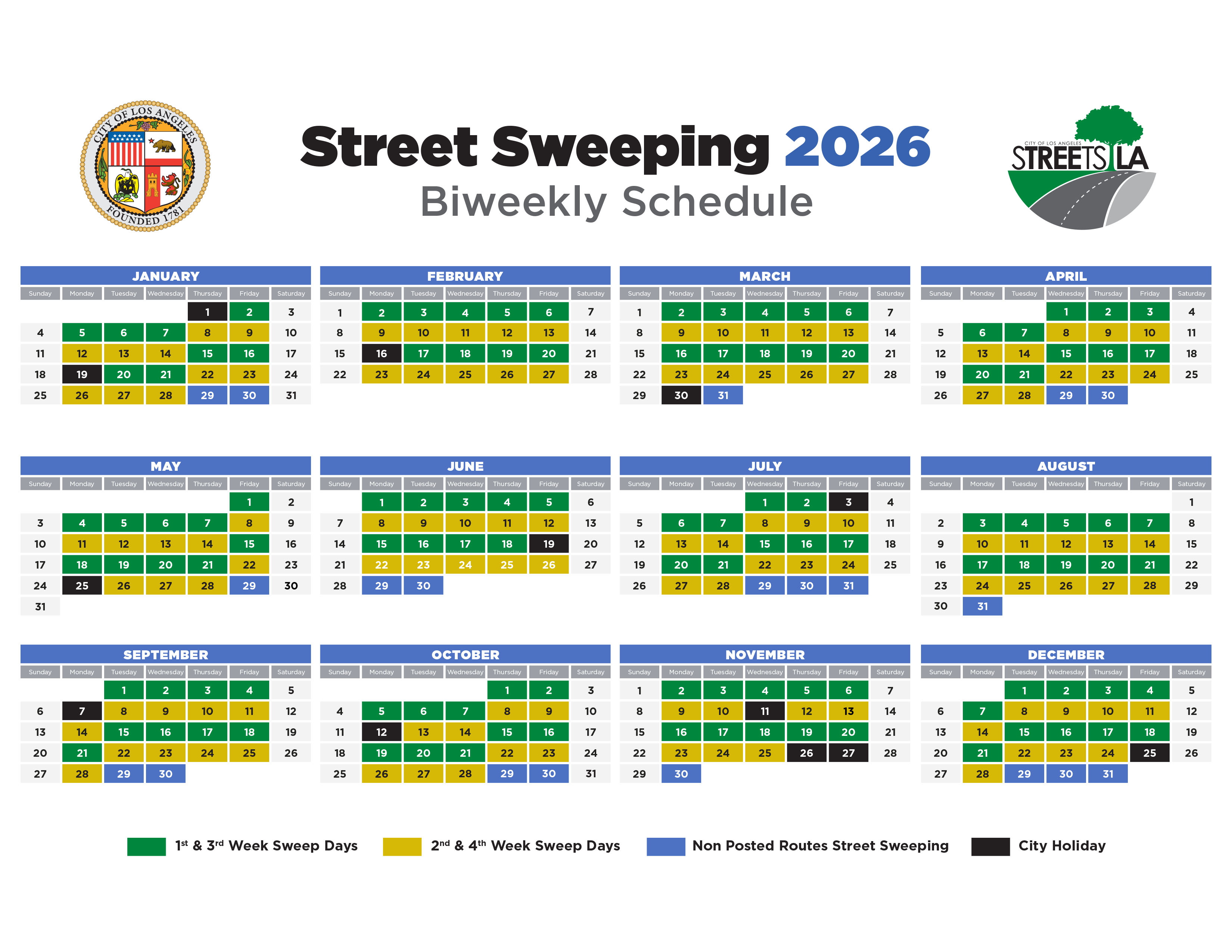 StreetsLA Street Sweeping 2026 StreetsLA Street Sweeping 2026