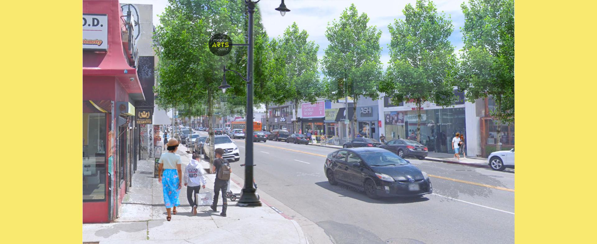 Melrose Avenue Pedestrian Improvement Project Bureau of Street