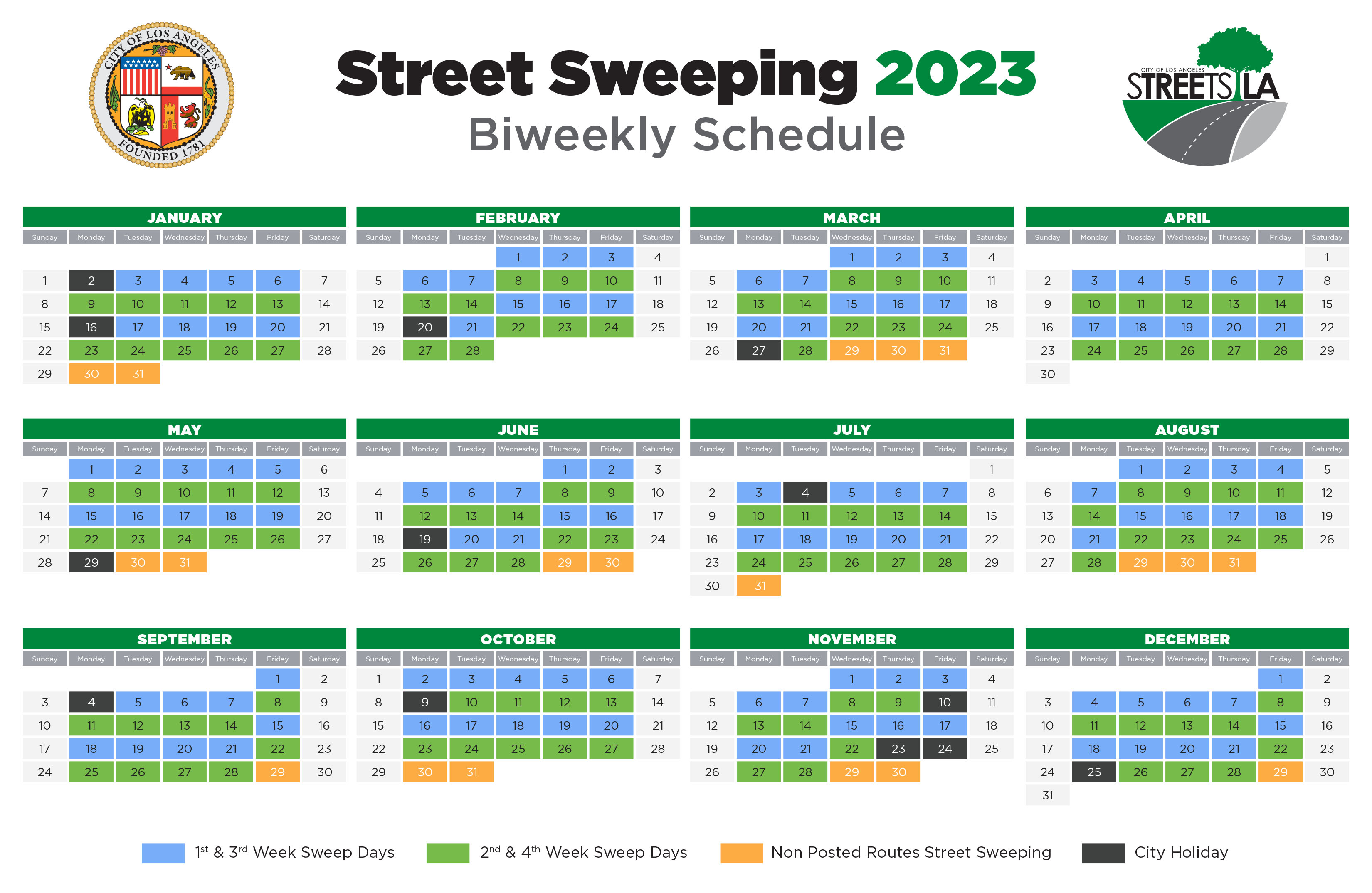 StreetsLA Street Sweeping 2023